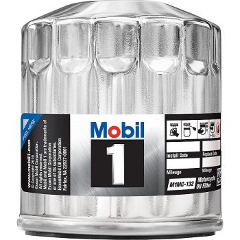 Mobil 1 Chrome Motorcycle Oil Filter, M1MC-132