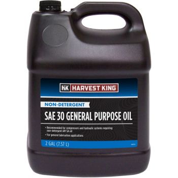 Harvest King Non-Detergent SAE 30 General Purpose Oil, 2 Gal.