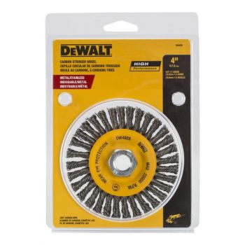 DEWALT 4 In. x 5/8 In. to 11 HP .020 Carbon Stringer Wire Wheel