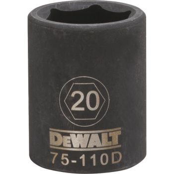 DEWALT 6 Point 1/2" Drive Impact Socket 20 MM